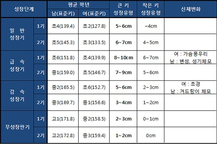 성장단계별 성장유형